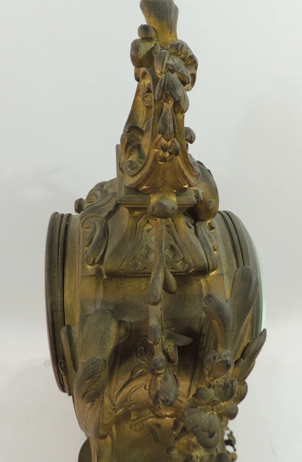 フランス製 マントルクロック 19世紀 ルイ16世様式 装飾的ブロンズ製(不動品)