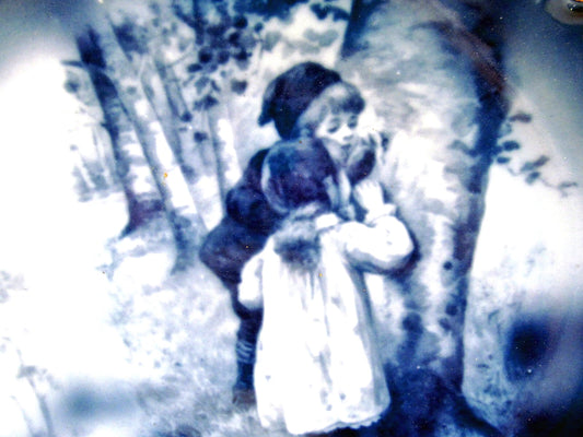 アンティーク ロイヤルバイロイト フローブルー 金彩縁取り プレート