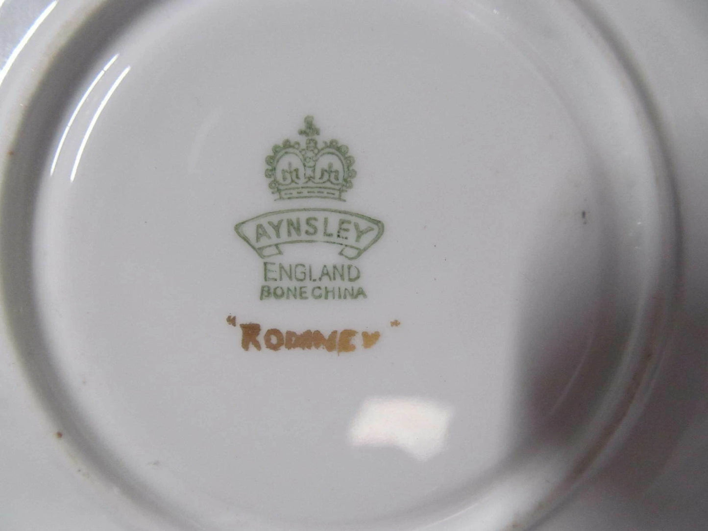 英国製 エインズレイ 1930年代 アテネ文様 金盛装飾 ティーカップ&ソーサー