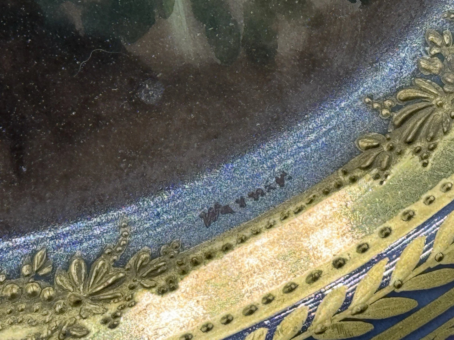 ロイヤルヴィエナ スタイル 絵皿 飾り皿「Psyche Am Wasser」画家ワグナー筆 19世紀