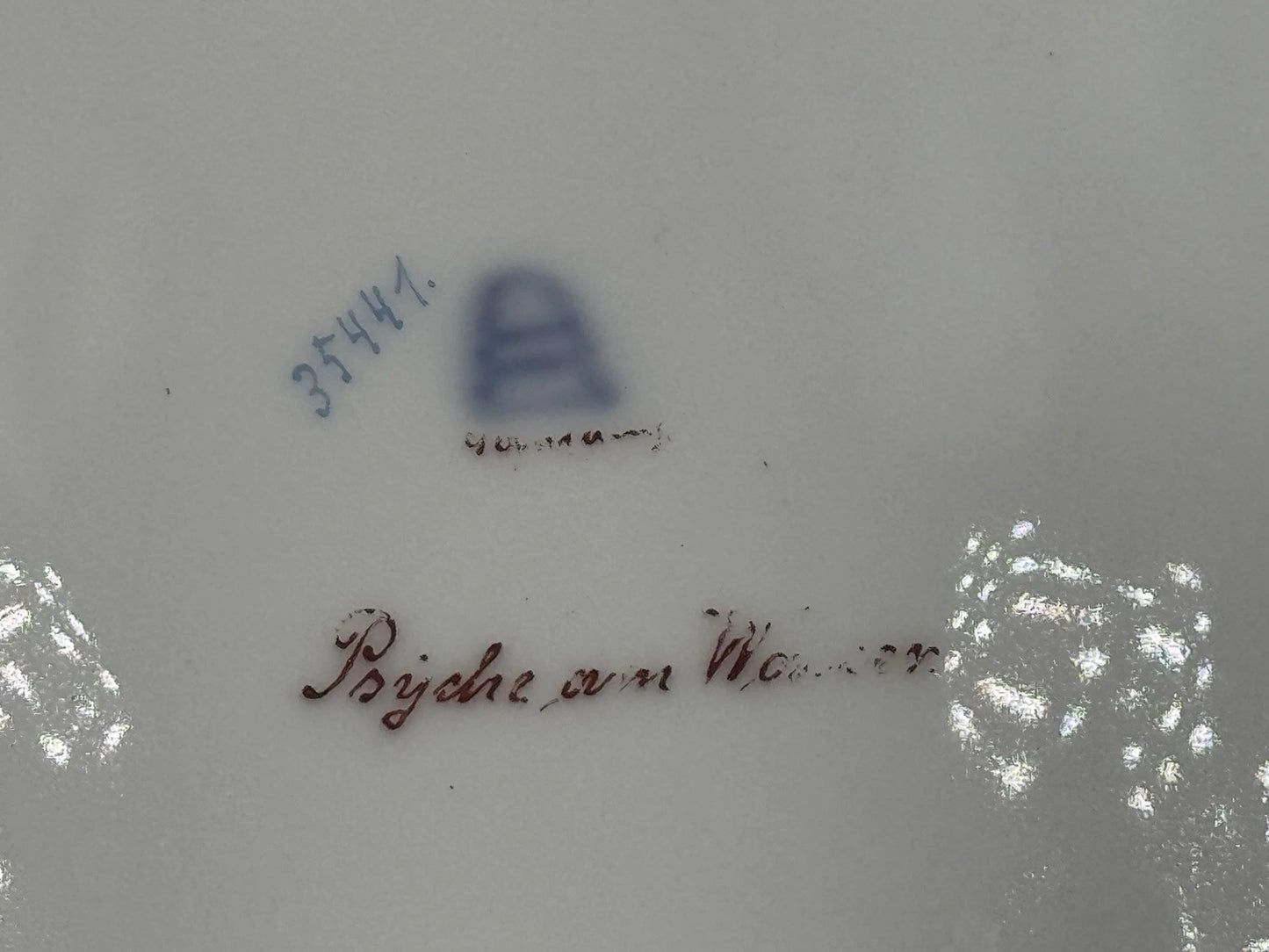 ロイヤルヴィエナ スタイル 絵皿 飾り皿「Psyche Am Wasser」画家ワグナー筆 19世紀